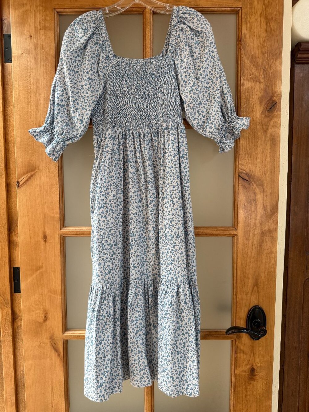 Madewell Lucie Smocked Dress Sunflower